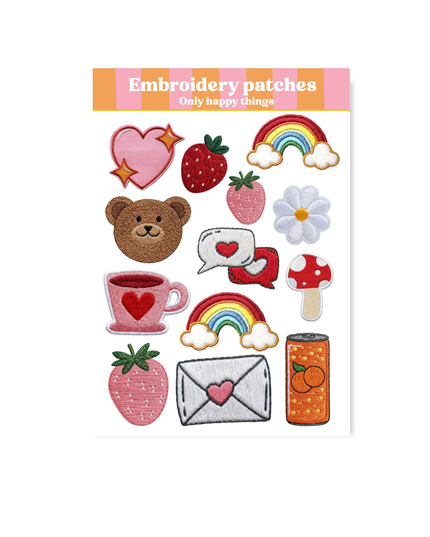 Klistremerkeark | Embroidery Patches | A6