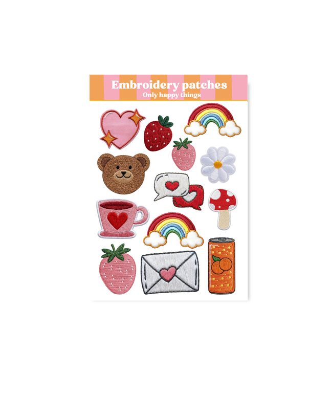 Klistremerkeark | Embroidery Patches | A6