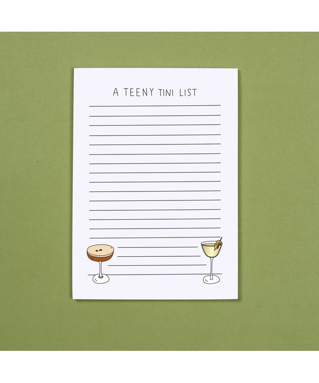 Notatblokk | A Teeny Tini List