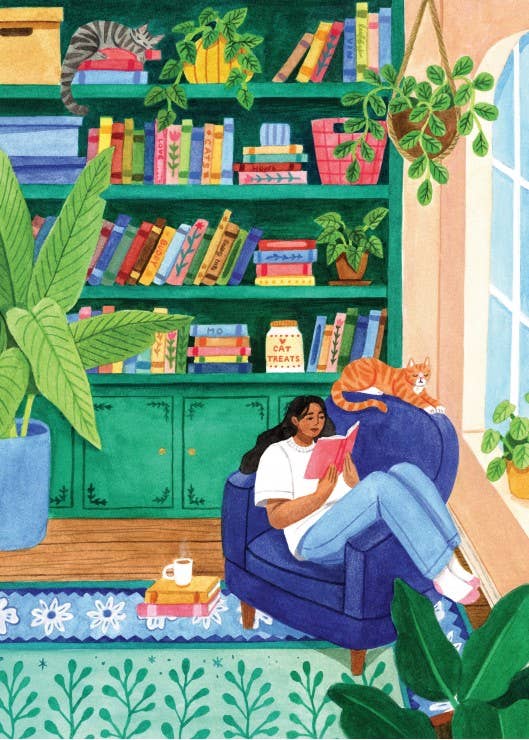 Puslespill 500 Brikker | Green Reading Corner