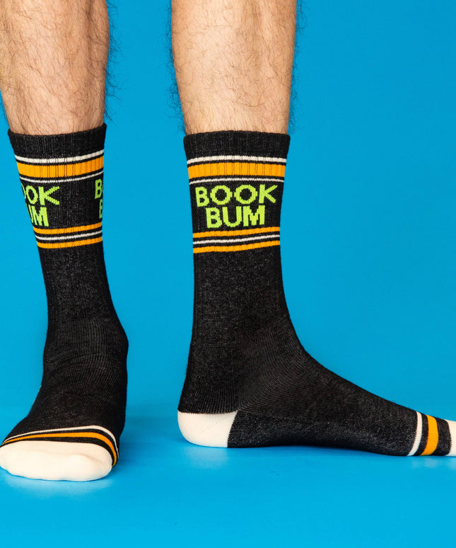 Book Bum Gym Crew Socks