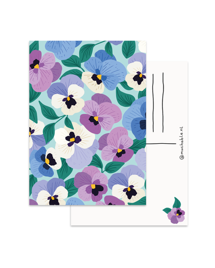 Postkort - Stemorsblomster