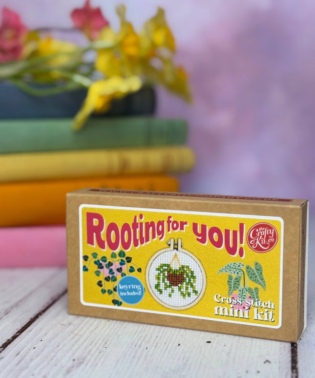 Rooting for You! Mini Matchbox Broderingssett