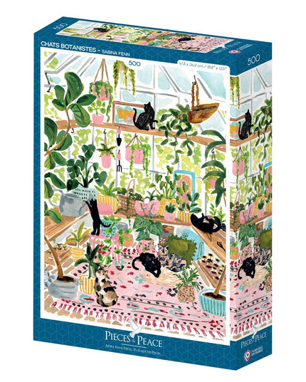 Puslespill 500 Brikker - Botanist Cats