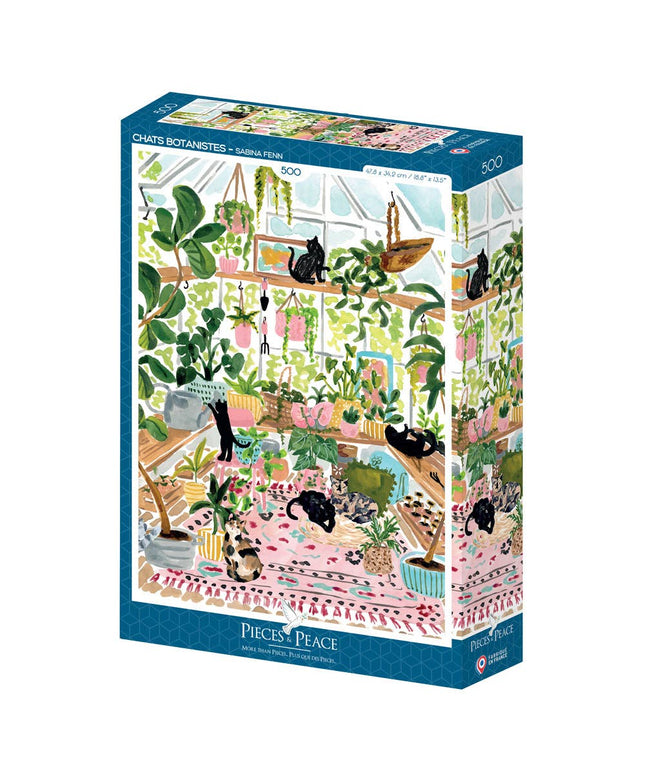 Puslespill 500 Brikker - Botanist Cats