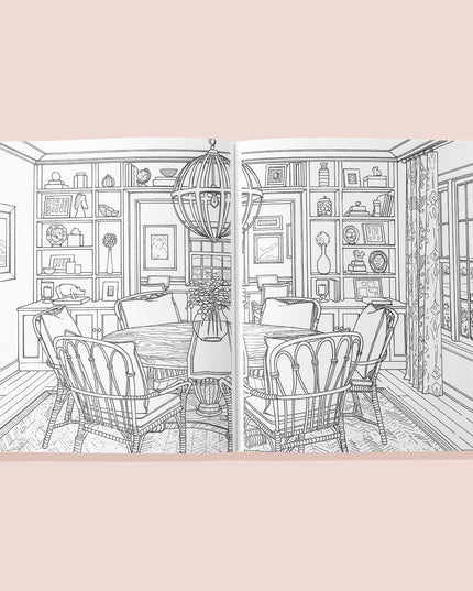 Color At Home- A Young House Love Adult Coloring Book | Fargeleggingsbok for Voksne