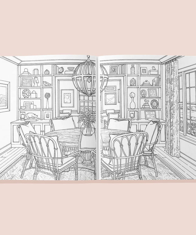 Color At Home- A Young House Love Adult Coloring Book | Fargeleggingsbok for Voksne