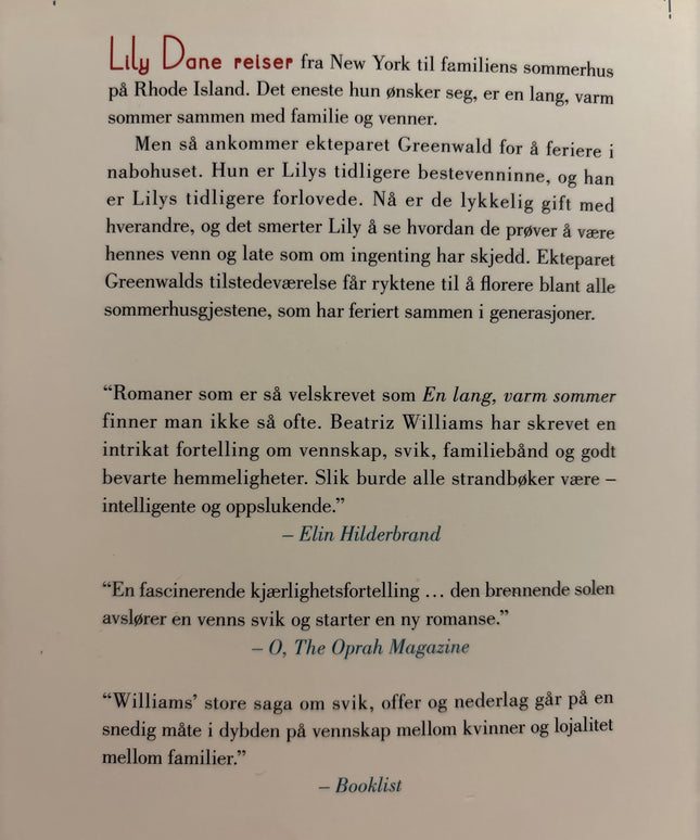 Williams, Beatriz: En lang, varm sommer