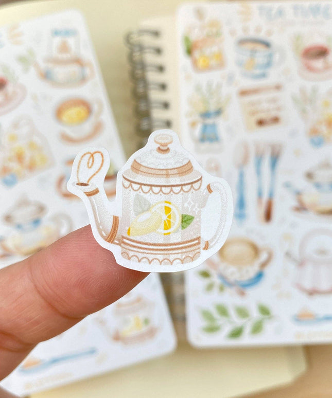 Klistremerkeark | Tea Time
