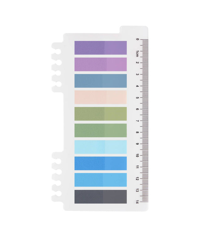 Periwinkle | Selvklebende notislapper | Gjennomskinnelige klistrelapper | Sidemarkører