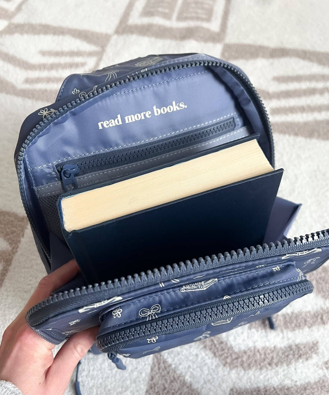 The Bookish Crossbody: Bows Books Flowers