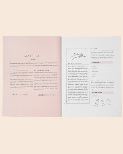 Watercolor Workbook: 30-Minute Beginner Projects | Akvarell Malebok for Voksne