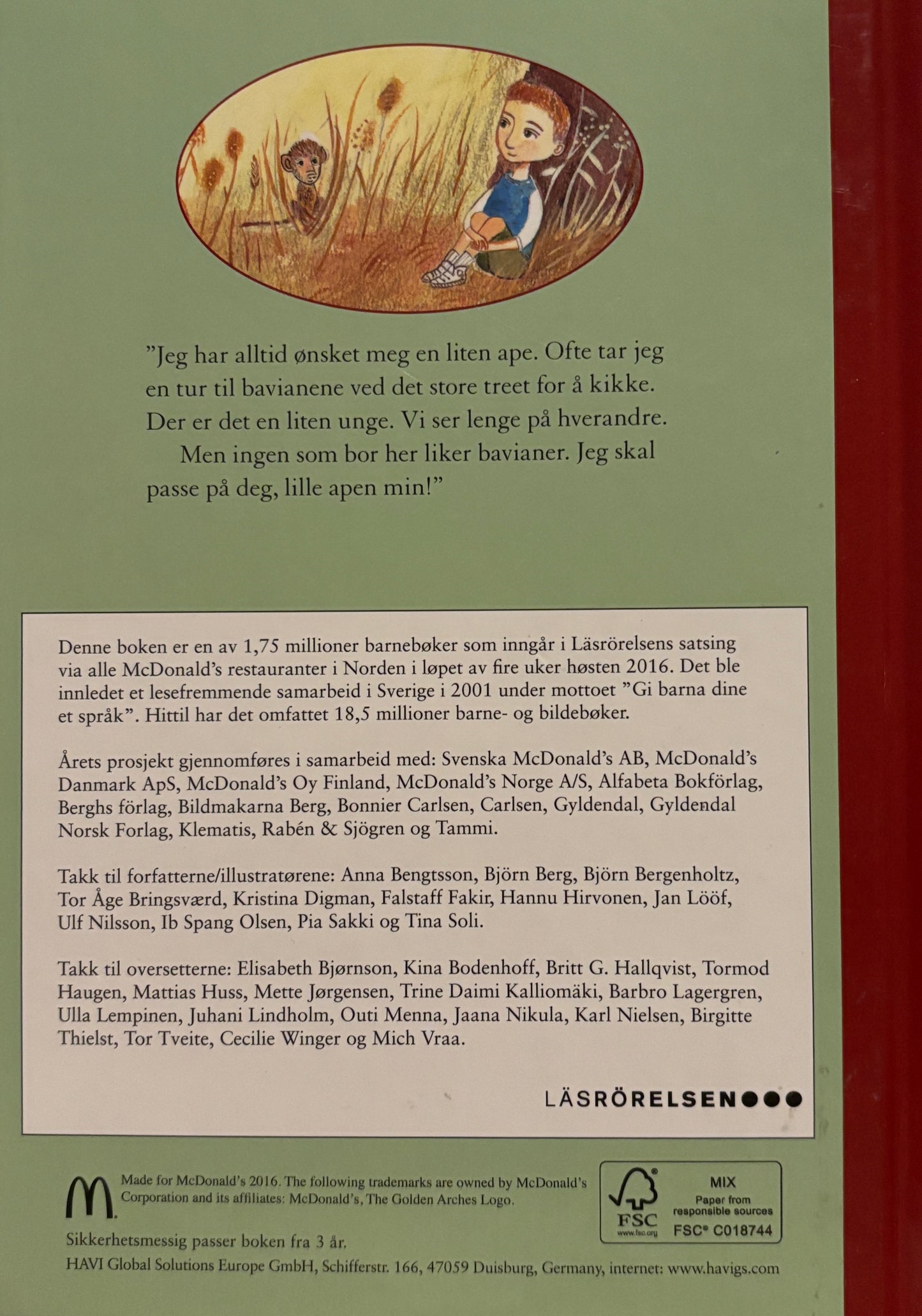 Nilsson, Ulf: Lille apen min