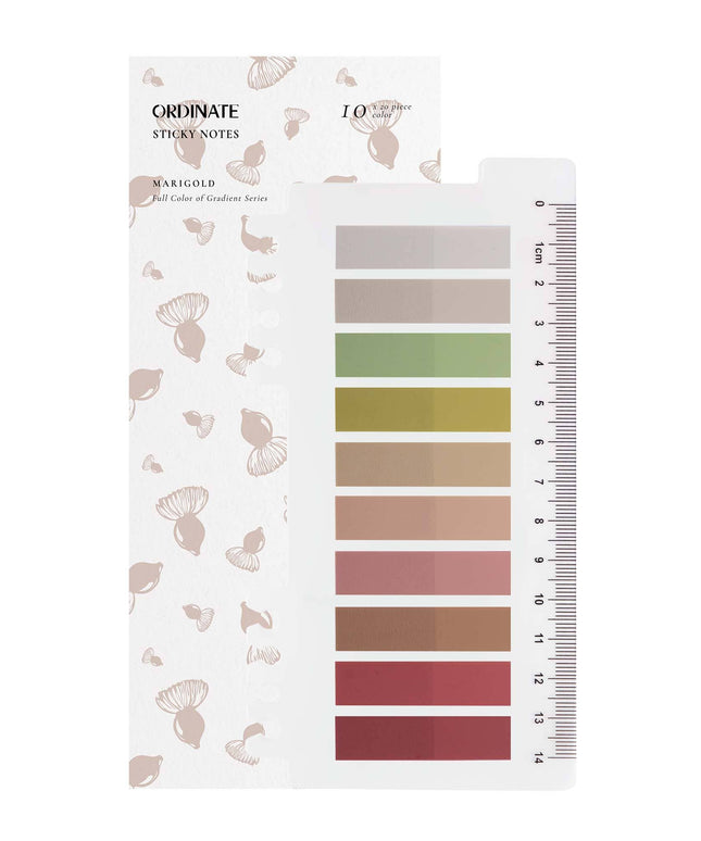 Marigold | Sticky notes | Ordinate klistrelapper | Selvklebende notislapper | Sidemarkører | Indeksfaner