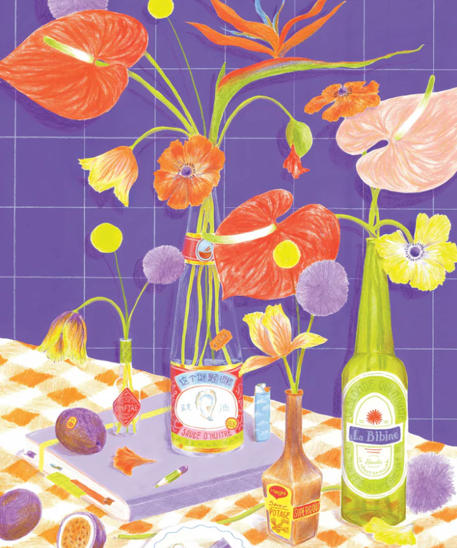 Flowers on The Table | Puslespill 500 Brikker
