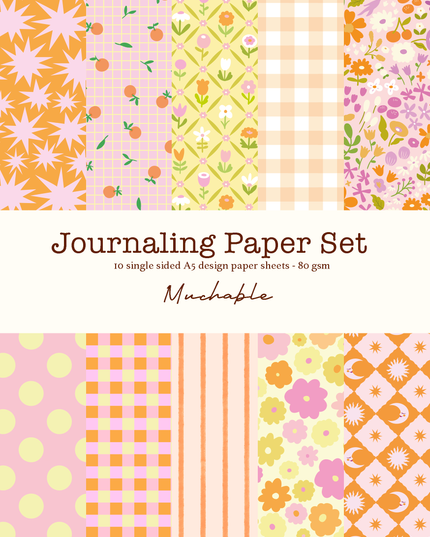 Journaling Papirsett | 10 ark | A5