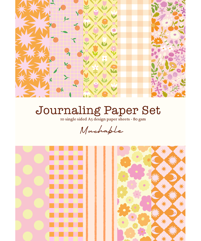Journaling Papirsett | 10 ark | A5