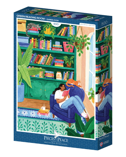 Puslespill 500 Brikker | Green Reading Corner