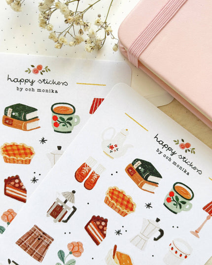 Klistremerkeark | Cozy Time At Home | A6