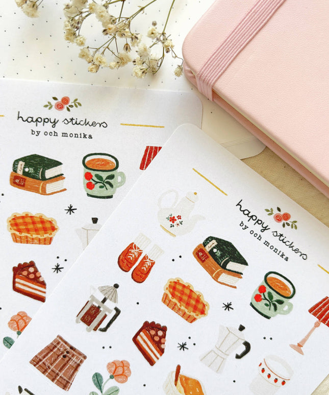 Klistremerkeark | Cozy Time At Home | A6