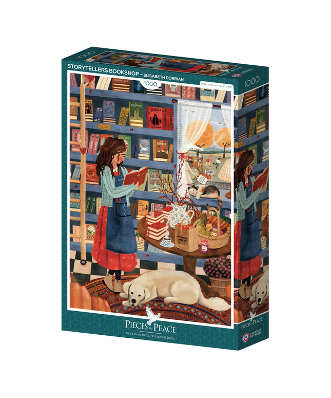 Puslespill 1000 Brikker - "Storytellers" Bookstore