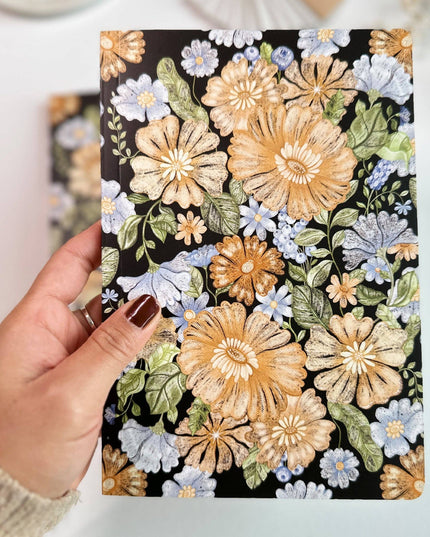 Dot Grid Notatbok | Dark Botanical
