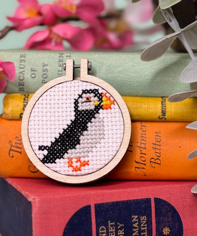 I Puffin Love You! Mini Matchbox Broderingssett