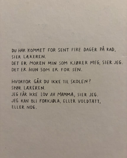 Ombustvedt, Åse: Ring hvis det er noe