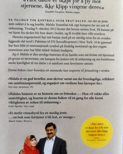 Yousafzai, Malala: Jeg er Malala