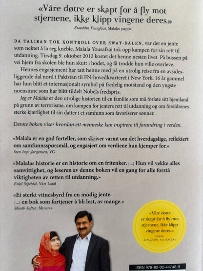 Yousafzai, Malala: Jeg er Malala