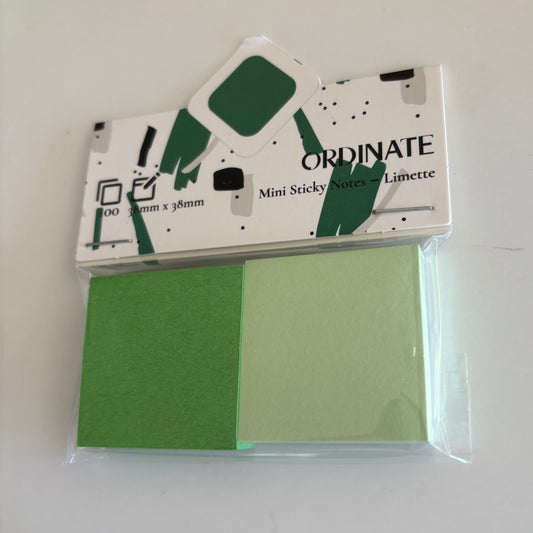 Mini sticky notes: Grønn