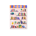 Klistremerkeark | Bookshelves A6