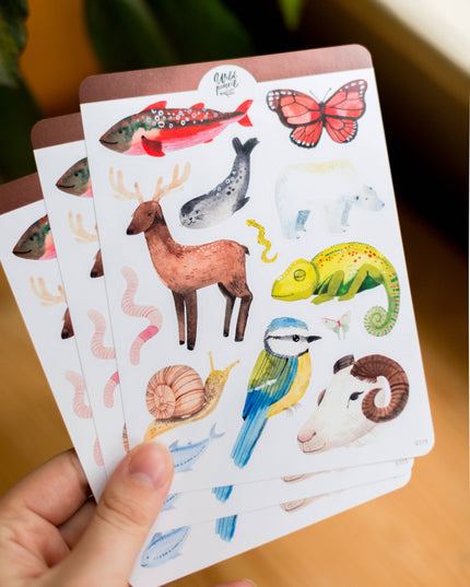 Klistremerkeark | Animals