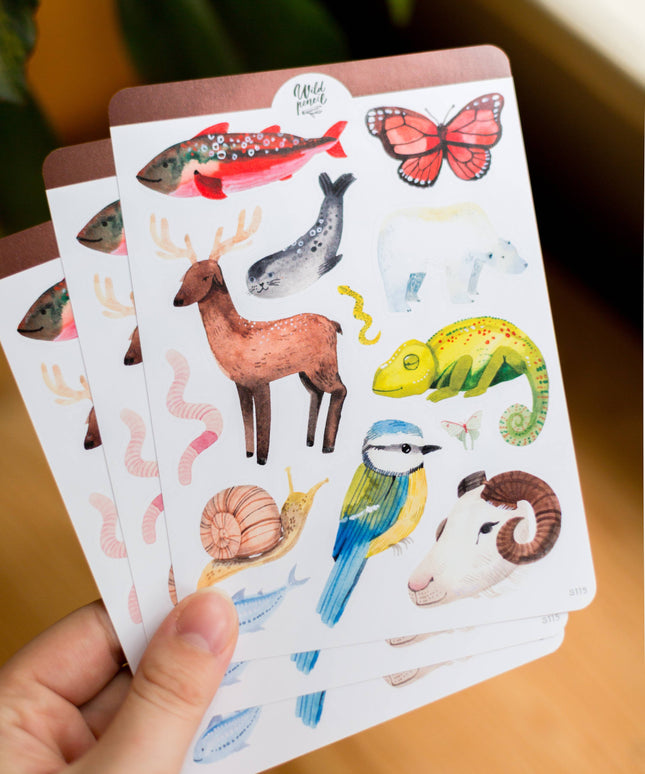 Klistremerkeark | Animals