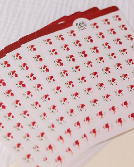 Klistremerkeark | Planlegging | Menstruation