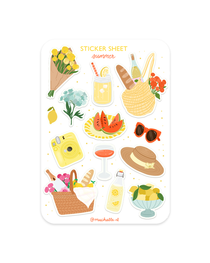 Klistremerkeark | Summer Picnic | A6