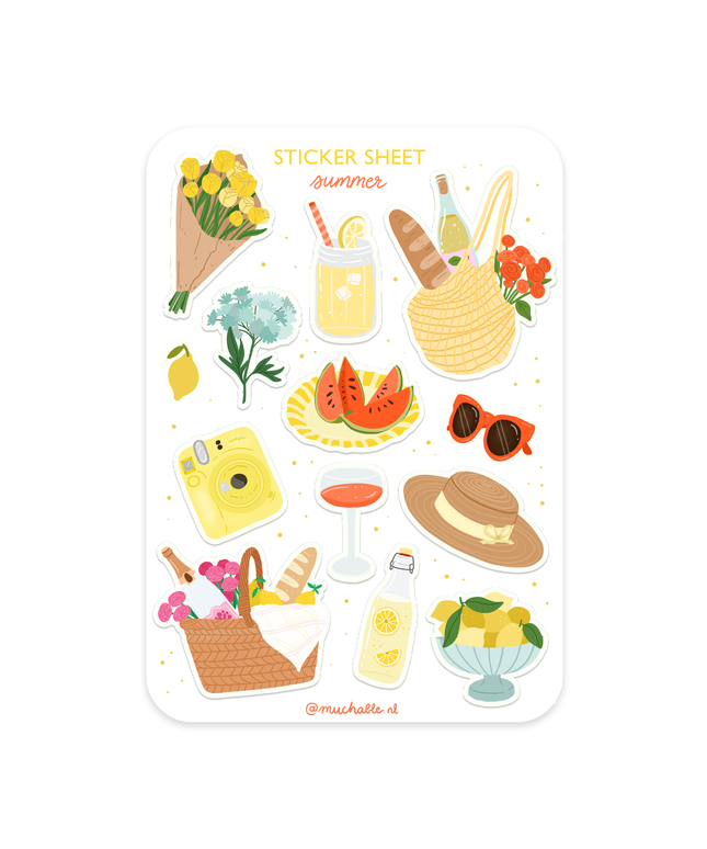 Klistremerkeark | Summer Picnic | A6