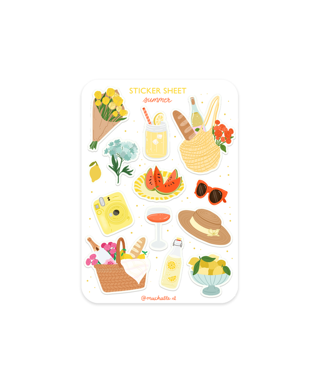 Klistremerkeark | Summer Picnic | A6