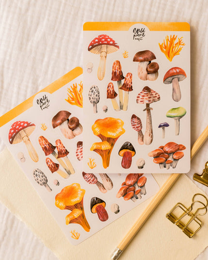 Klistremerkeark | Mushrooms