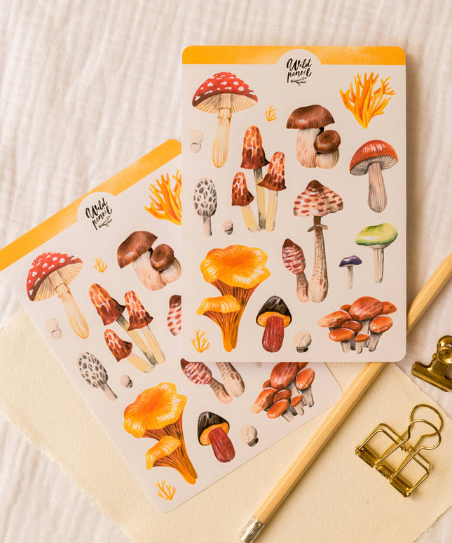 Klistremerkeark | Mushrooms