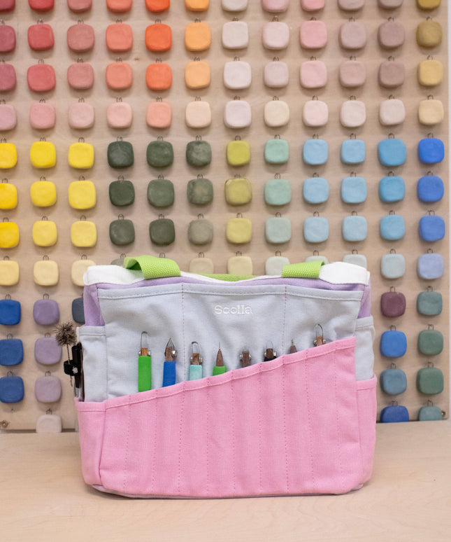 Forhåndsbestilling | Soolla Studio Artist Bag | 80's Windbreaker | Hobbyveske | Veske for Kreative Prosjekter