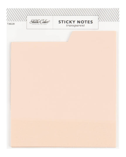 Forhåndsbestilling: Tabbed Transparent Sticky Notes | Pink