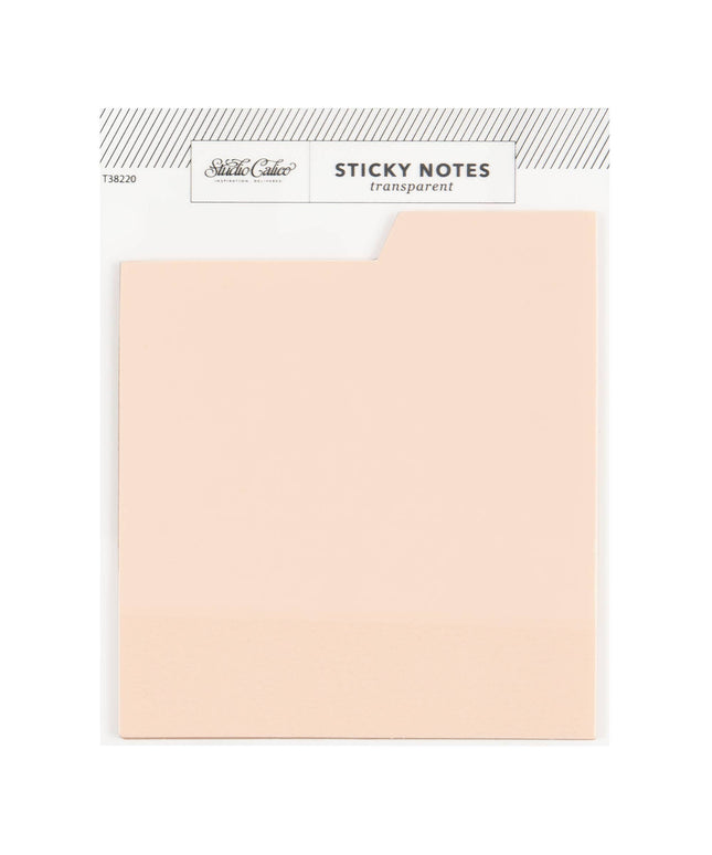 Forhåndsbestilling: Tabbed Transparent Sticky Notes | Pink