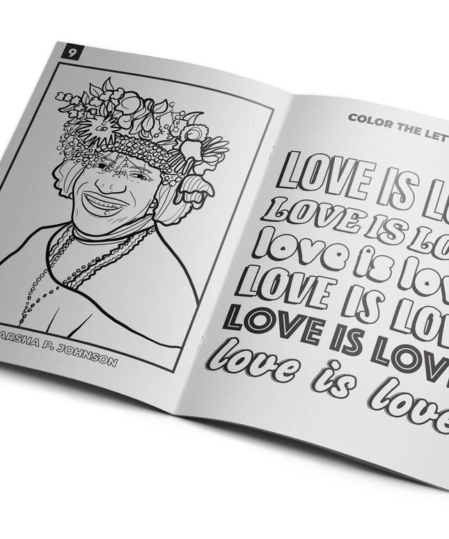Queer LGBTQ+ Activity Coloring Book