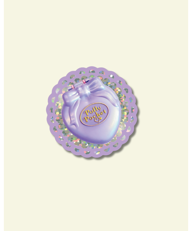 Polly Pocket Glitter Vinyl Klistremerke 