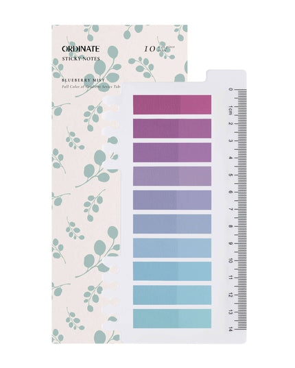 Blueberry Mist | Gjennomskinnelige notislapper | Selvklebende faner | Klistrelapper