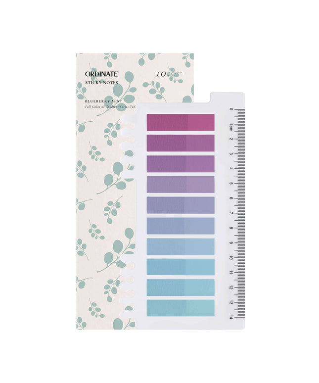 Blueberry Mist | Gjennomskinnelige notislapper | Selvklebende faner | Klistrelapper