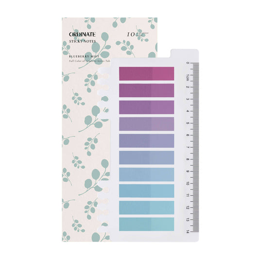 Blueberry Mist | Gjennomskinnelige notislapper | Selvklebende faner | Klistrelapper
