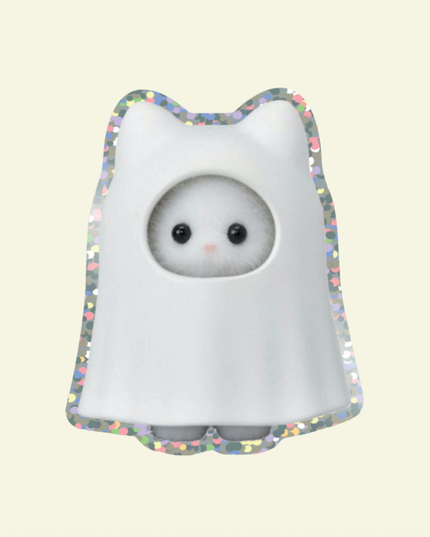 Ghost Glitter Vinyl Klistremerke 