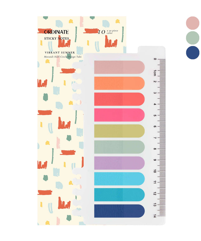 Vibrant Summer Selvklebende notislapper - Klistrelapper - Sidemarkører